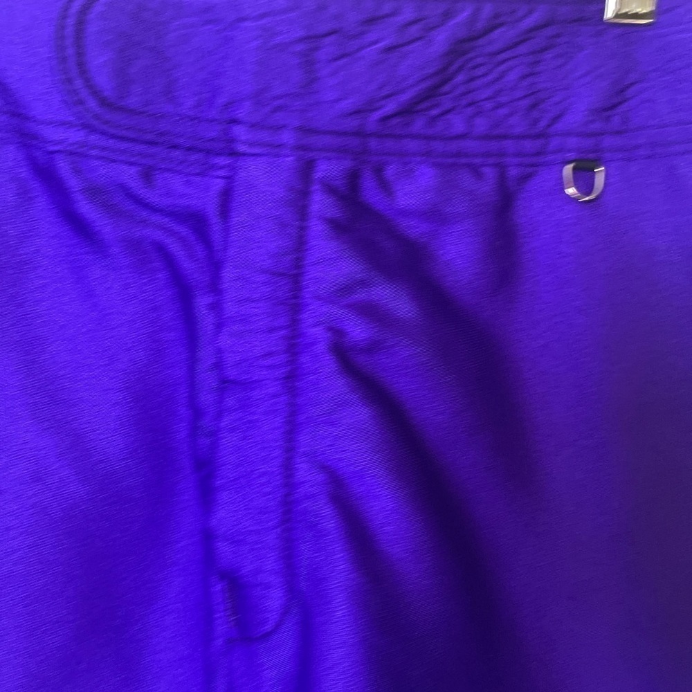 Vibrant Purple Women's Cropped Pants - Picture 10 of 15